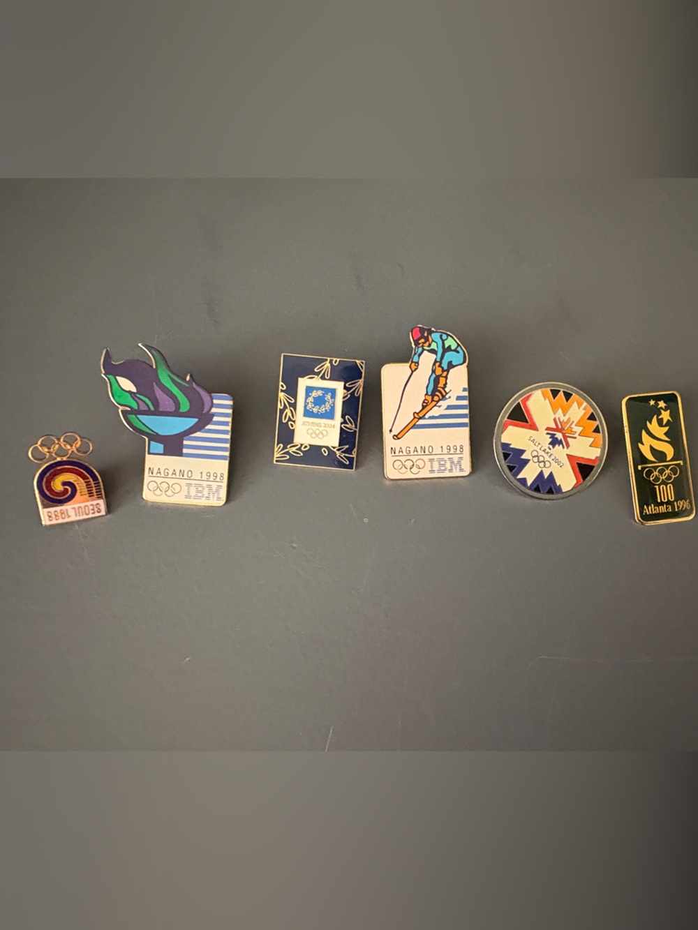Vintage Olympic Pin Lot - Multicolor